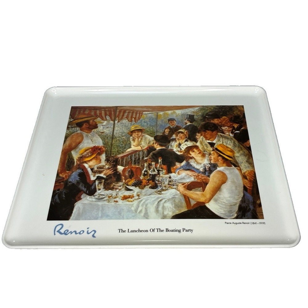 Renoir 'The Luncheon of the Boating Party' Metal Serving Tray